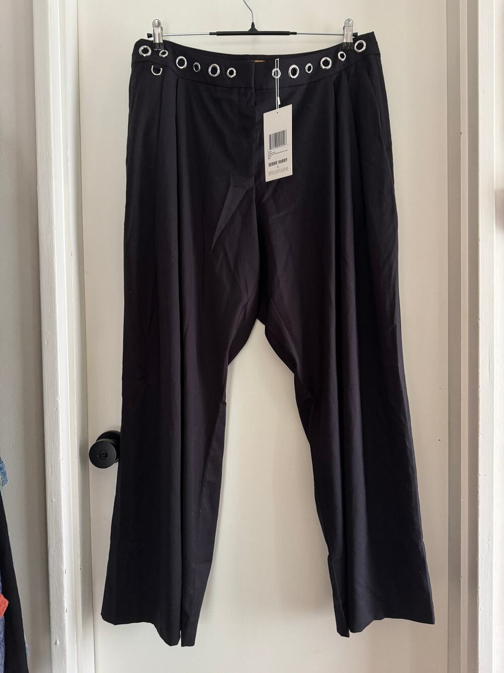 WILDFANG X DEBBIE HARRY NWT wide leg grommet trouser - 20W